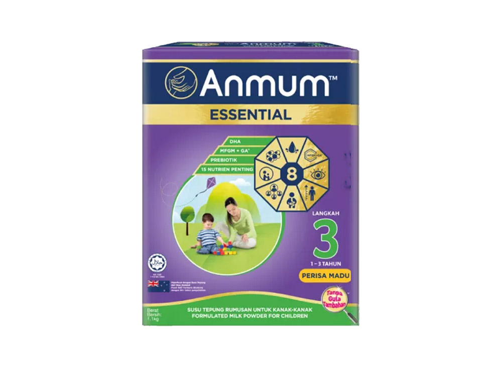 Anmum Essential Step 3 Honey (1yrs above) 1.1kg (550g x 2) New