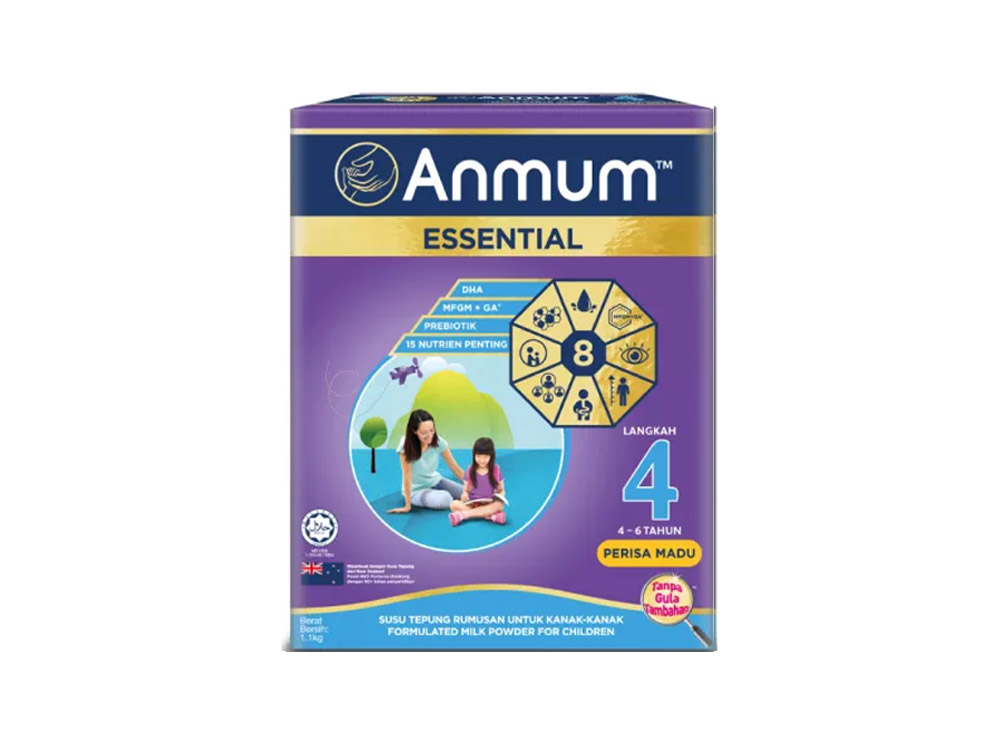 Anmum Essential Step 4 Asli / Madu (3 yrs above) 1.1kg (550g x 2) New